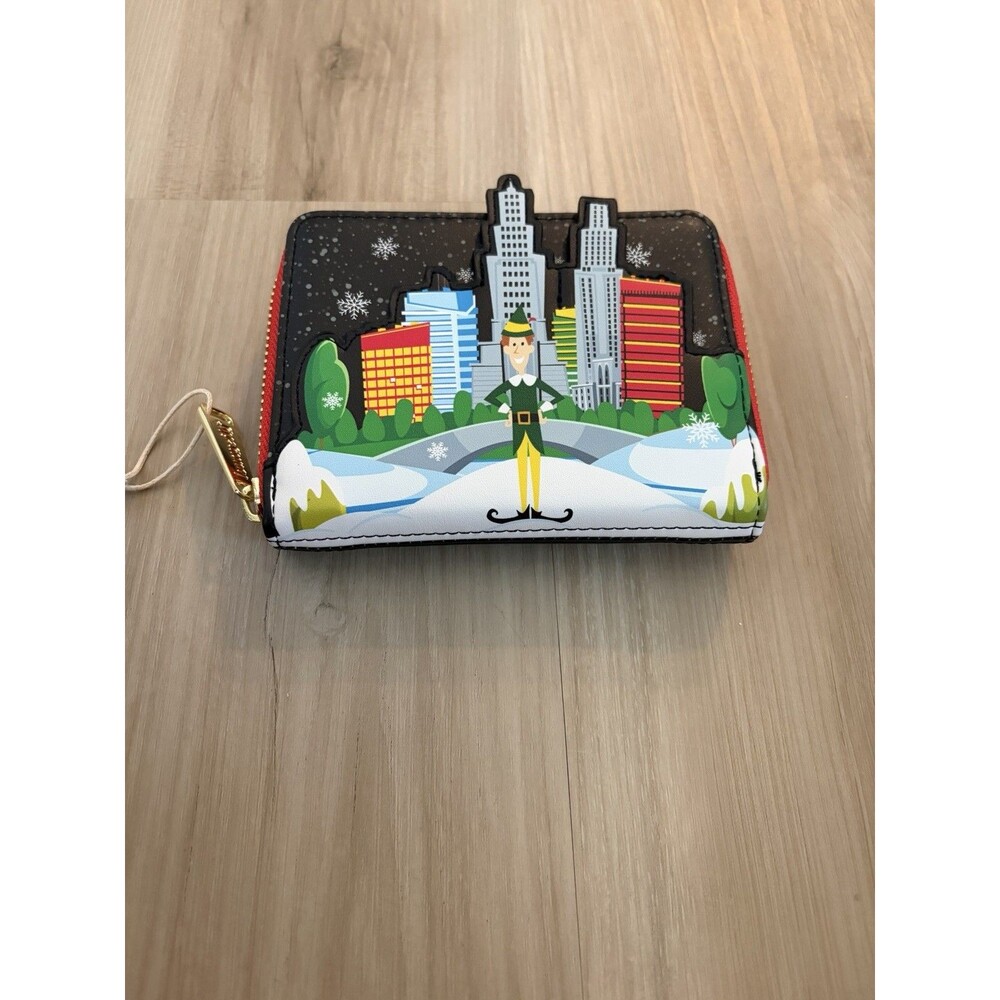 Loungefly Elf Buddy in Manhattan Zip Around Wallet NWT